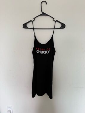 Bride of Chucky Black Graphic Cami Tank Top Dress
